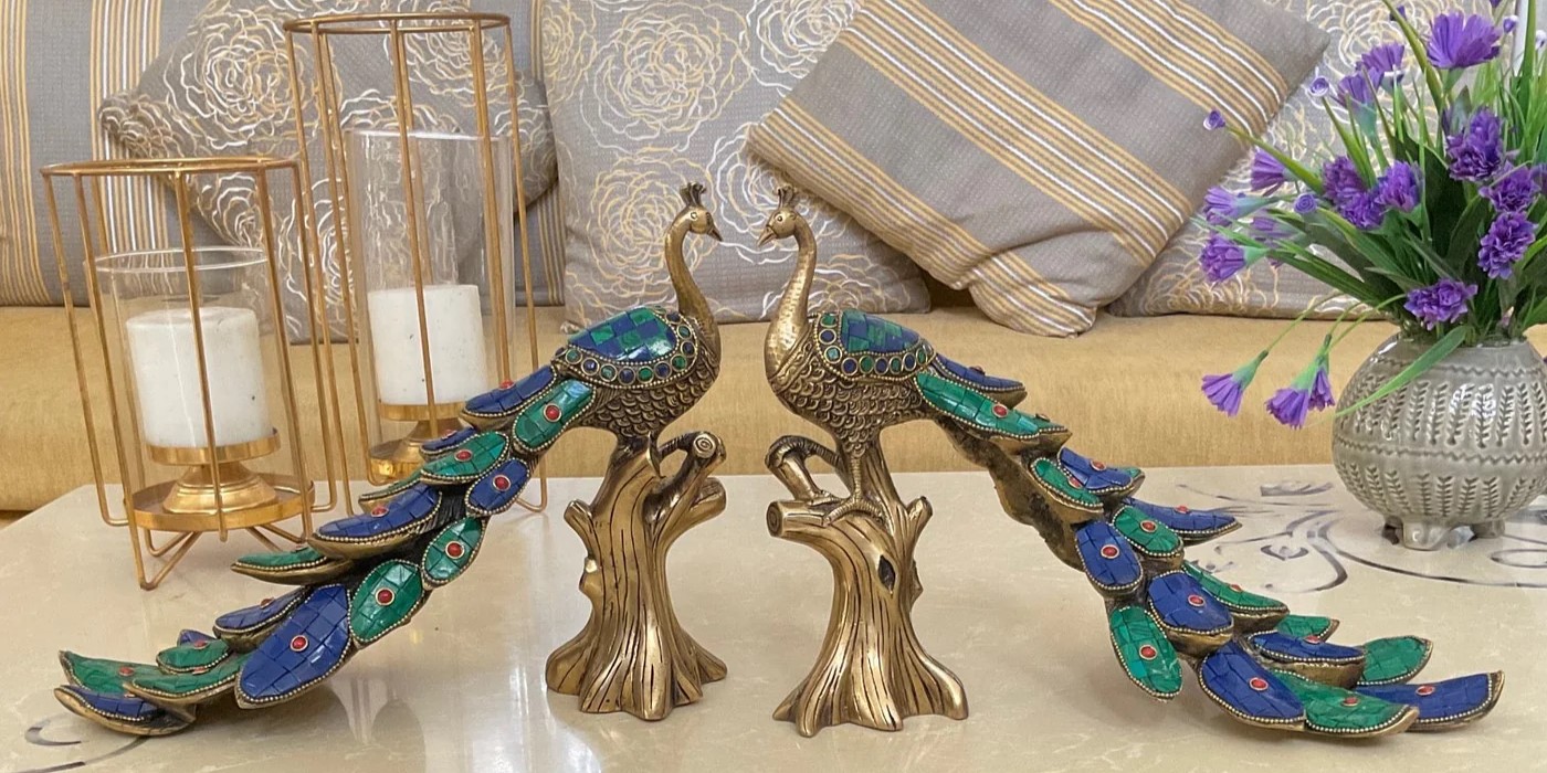 Brass table decor for export from India