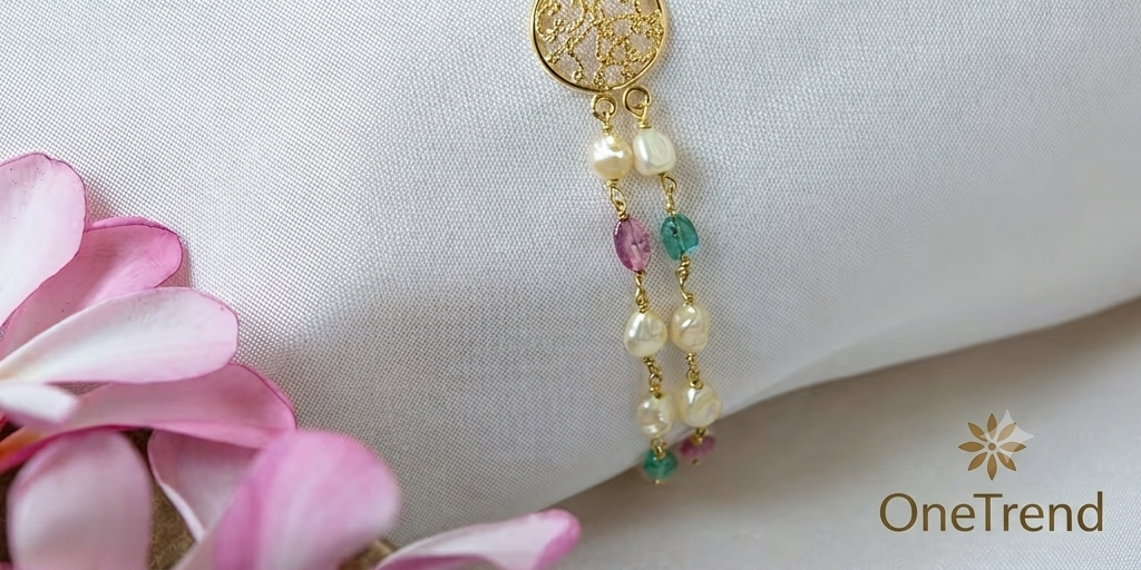 Handcrafted wholesale pearl bracelets manufactured in India for global importers, distributors, retailers, and private-label jewelry brands by OneTrend.