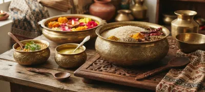 Traditional Indian brass bowls handcrafted by skilled artisans showcasing authentic Indian craftsmanship and timeless decorative design