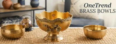 Handcrafted brass bowls manufacturer in India exporting to Canada