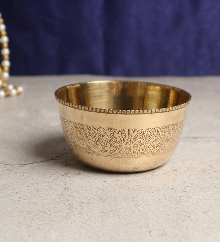 Elegant Serving Brass Bowl – Handmade Brass Bowls in Solid Brass from India