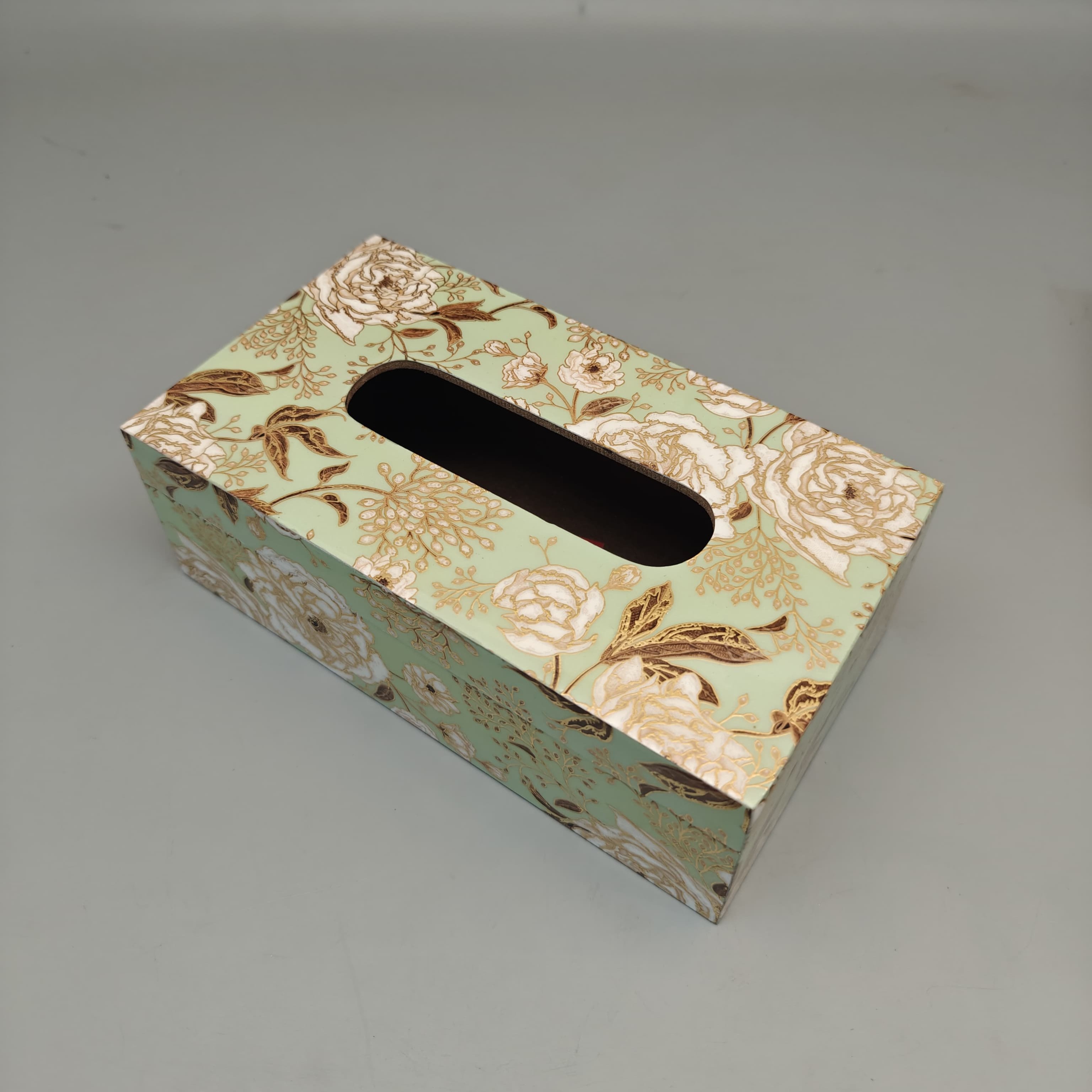 Premium decorative floral tissue box cover manufactured in India for wholesale export