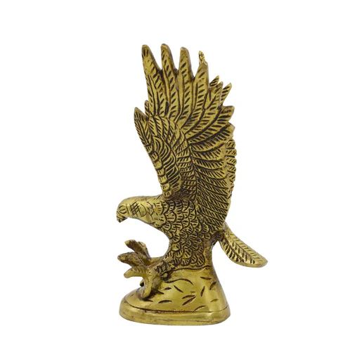 Handcrafted Brass Eagle Statue for Home Decor | Premium Brass Figurine for Office Table