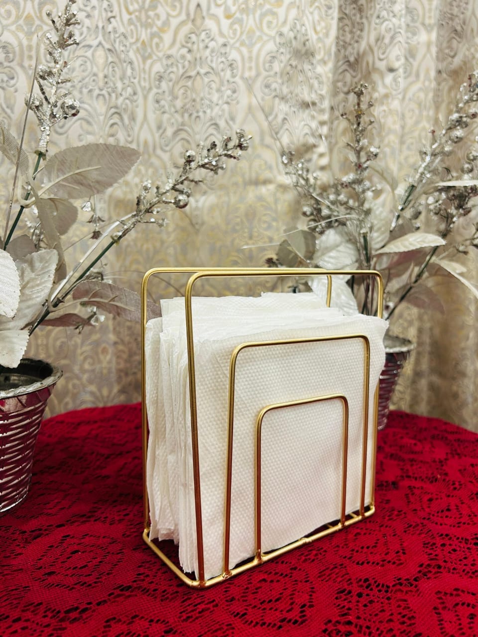 Handcrafted brass cocktail napkin holder manufacturer India