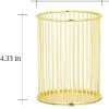 Gold metal round wire storage basket for wholesale export