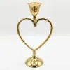Handcrafted brass heart shape candle holder for wholesale export