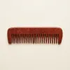 Handcrafted dual tooth wooden hair comb with fine and wide teeth for wholesale export