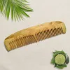 Handcrafted wooden barber hair comb with fine and wide teeth for wholesale export