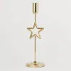 Modern brass star candle holder handcrafted for luxury home décor