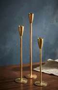 Antique Style Brass Candle Holder – Handmade Brass Lighting Decor in Pure Brass from India