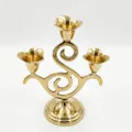 Premium solid brass three arm candle stand manufacturer India