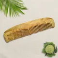 Handcrafted wooden barber hair comb with fine and wide teeth for wholesale export