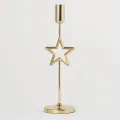Modern brass star candle holder handcrafted for luxury home décor