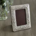 Silver embossed ornate metal photo frame for wholesale export