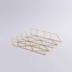 Modern Brass Decorative Serving Tray
