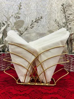 Modern brass wire napkin holder for wholesale export