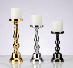 Premium pillar candle stand for home décor and hospitality
